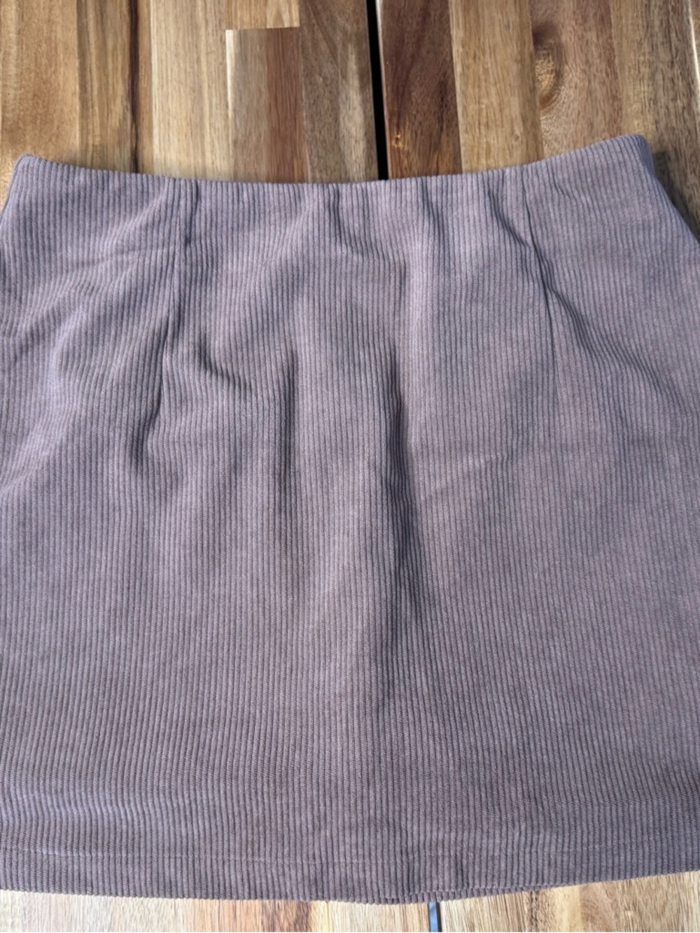 Halara Corduroy Mini Skirt in Taupe